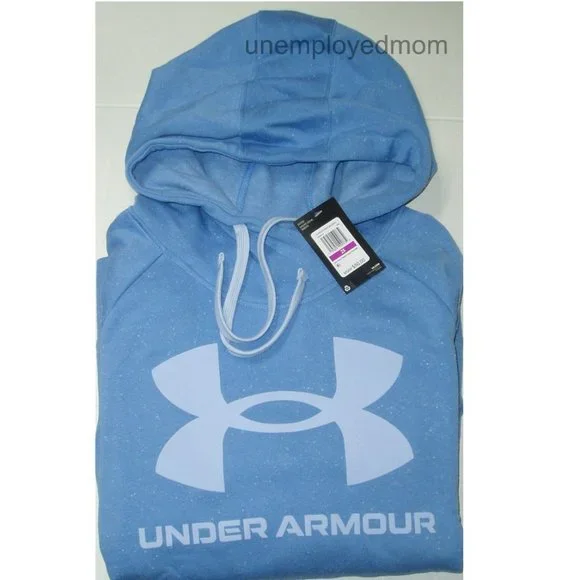Women's Under Armour Hoodie Athletic Rival Fleece Speckled Top Sport Shirt - Picture 2 of 9
